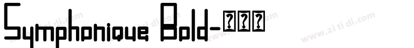Symphonique Bold字体转换